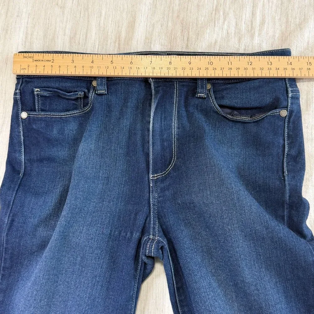 Paige Jeans Women's Size‎ 27 Dark Blue Hoxton Crop Ankle Denim Stretch Mid rise